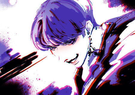 Line art Bust-up (+flat color)