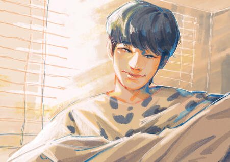 Colored Bust-up (color pencil style)